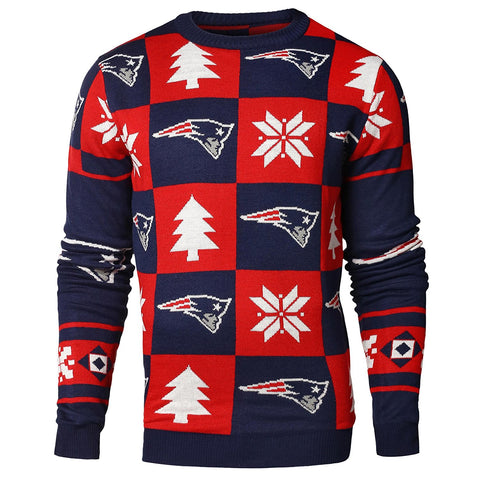 Forever Collectibles NFL Men's New England Patriots 2016 Patches Ugly Sweater