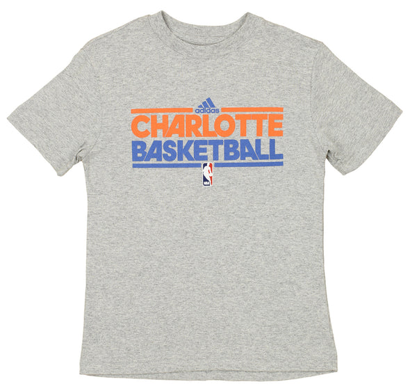 Adidas NBA Youth Boys Charlotte Bobcats Big Team Logo Practice Shirt