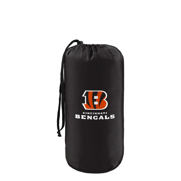 FOCO NFL Cincinnati Bengals Exclusive Outdoor Wearable Big Logo Blanket, 50" x 60"