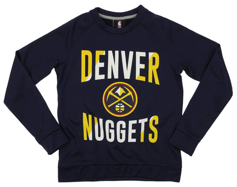 Outerstuff NBA Youth/Kids Denver Nuggets Performance Fleece Crew Neck Sweatshirt