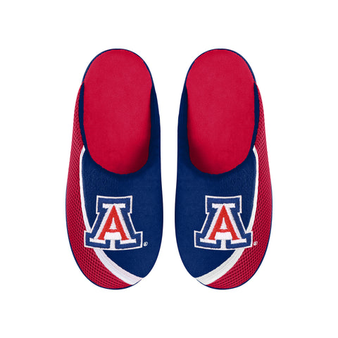 FOCO NCAA Men's Arizona Wildcats Tide 2022 Big Logo Color Edge Slippers