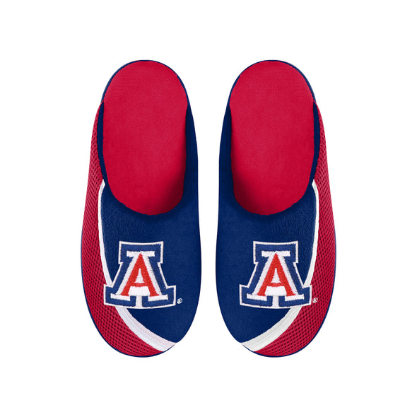 FOCO NCAA Men's Arizona Wildcats Tide 2022 Big Logo Color Edge Slippers