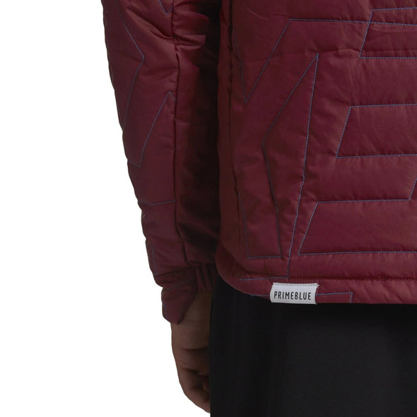 adidas Men's Terrex Myshelter Primaloft Hooded Padded Jacket, Shadow Red