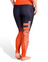 NCAA Women's Auburn Tigers Gradient Print Leggings, Navy