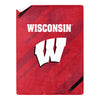 Northwest NCAA Wisconsin Badgers Silk Touch Sherpa Throw Blanket, 60"X80"