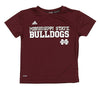 Adidas NCAA Youth Boys Mississppi State Bulldogs Shock Energy Climalite Shirt