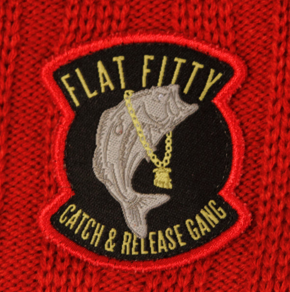 Flat Fitty Catch & Release Hooks Air Ftfy Cuff Beanie Cap Hat, Maroon