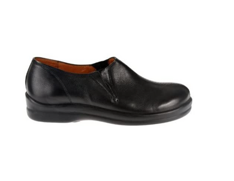 Footprints by Birkenstock Cambria Women's Leather Slip On Shoes, Black