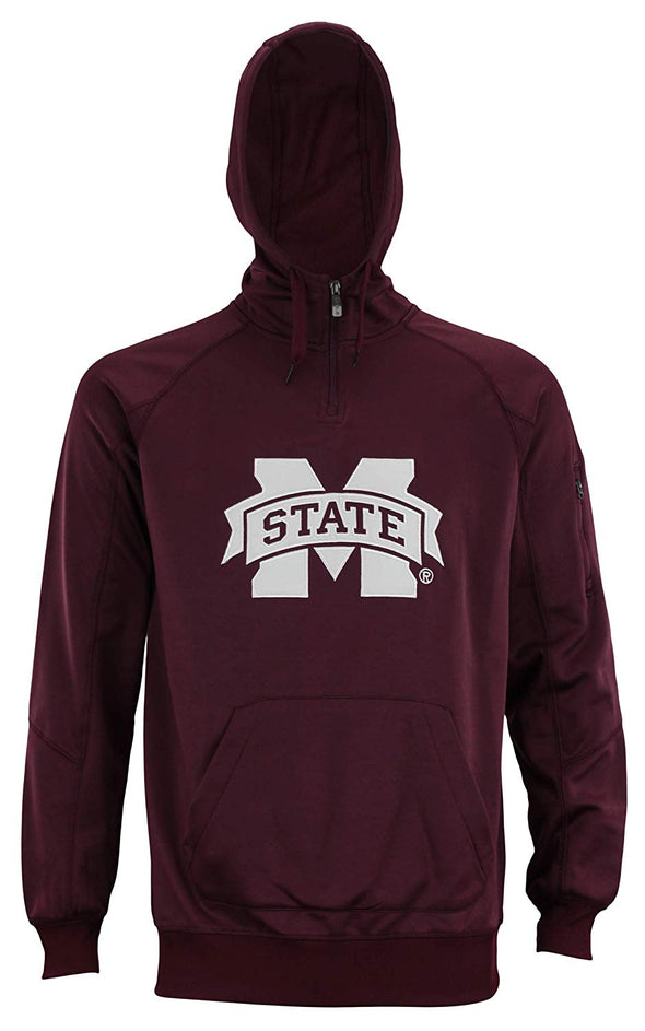 Outerstuff Men's NCAA Mississippi State Bulldogs Fan Basic 1/4 Zip Hoodie
