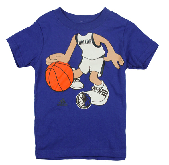 Adidas NBA Basketball Toddlers Dallas Mavericks Dream Job Tee - Blue