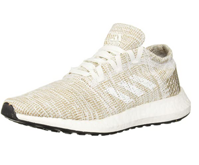 Adidas Women's Pureboost Go Athletic Sneakers, White/Silver/Copper Metallic