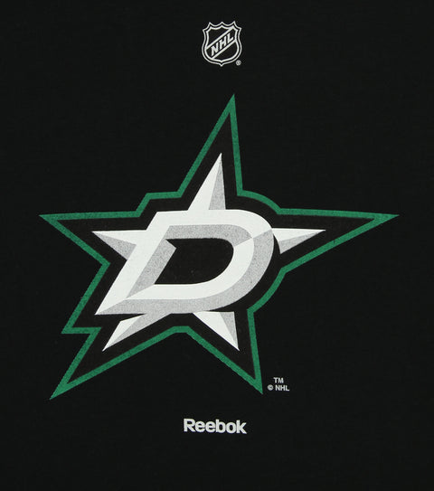 Reebok NHL Youth Dallas Stars Long Sleeve Team Logo Tee, Black