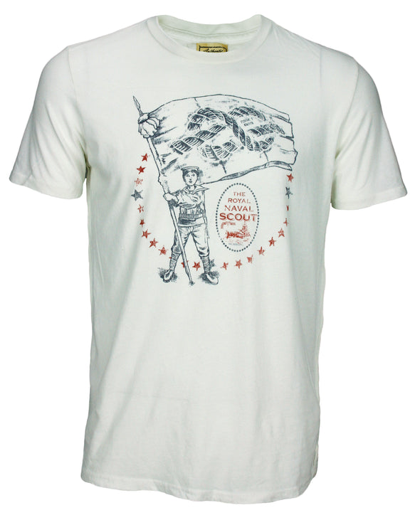 Big Star Royal Naval Scout Men's Graphic Tee, Cream