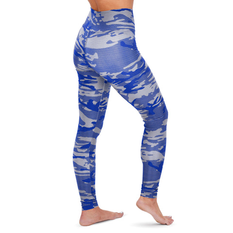 Zubaz NFL Women's Indianapolis Colts Marled Camo Lines Leggings
