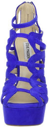 Steve Madden Dysert Women's Fashion Heels Shoes, Blue Suede