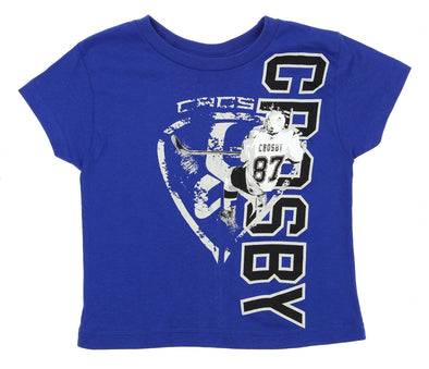 OuterStuff NHL Kids Pittsburgh Penguins Sidney Crosby #87 Player T-Shirt, Blue