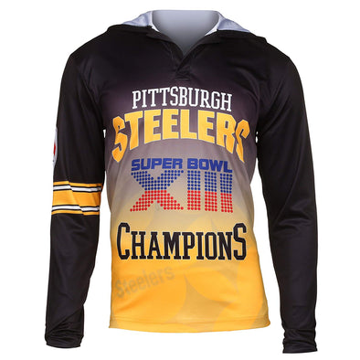 FOCO NFL Men's Pittsburgh Steelers Super Bowl XIII Champions Hoodie Tee