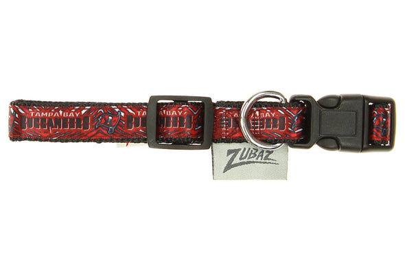 Zubaz X Pets First NFL Tampa Bay Buccaneers Team Adjustable Dog Collar