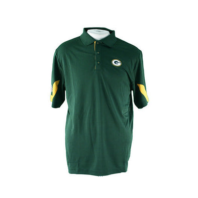 Reebok NFL Football Mens Green Bay Packers Team PlayDry Performance Polo Shirt