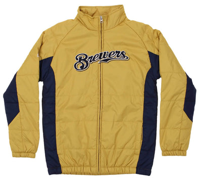 Outerstuff MLB Youth Milwaukee Brewers Double Climate Full Zip Jacket