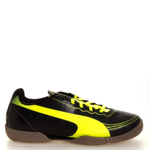 PUMA Evospeed 5.2 IT Little Kid / Big Kid Soccer Cleats Shoes - Black / Yellow