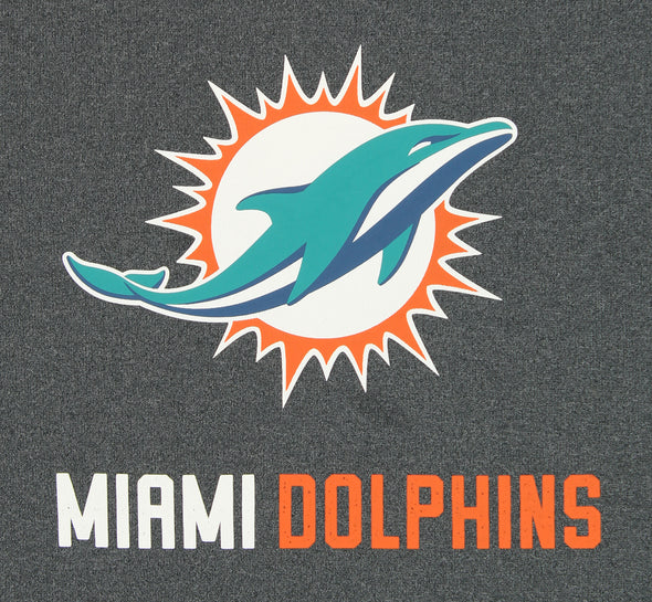 Zubaz NFL Men's Miami Dolphins Fleece Hoodie, Heather Grey