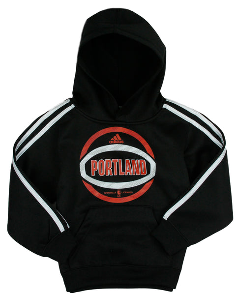 Adidas NBA Kids Portland Trail Blazers Pullover Hoodie Sweatshirt - Black
