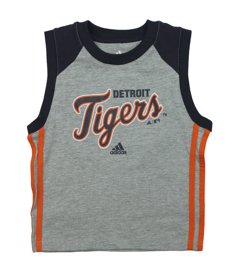 Adidas MLB Toddlers Detroit Tigers Sleeveless Top and Shorts Two Piece Set
