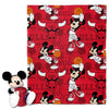 Northwest NBA Chicago Bulls Mickey Mouse Hugger Pillow & Silk Touch Throw Blanket Set