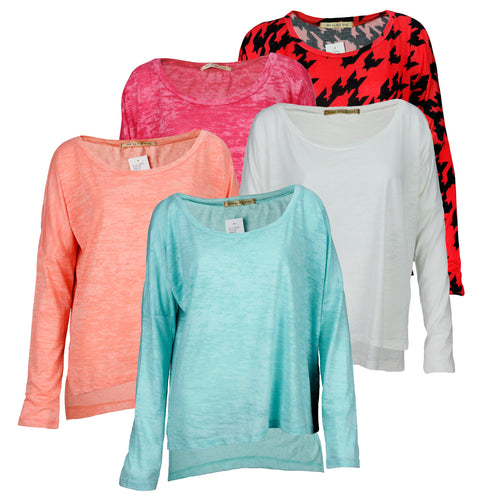 Big Star Women's Longtail Long Sleeve Shirts, Color Options