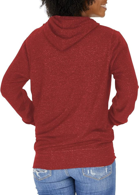 Zubaz NFL Women's Tampa Bay Buccaneers Marled Soft Hoodie