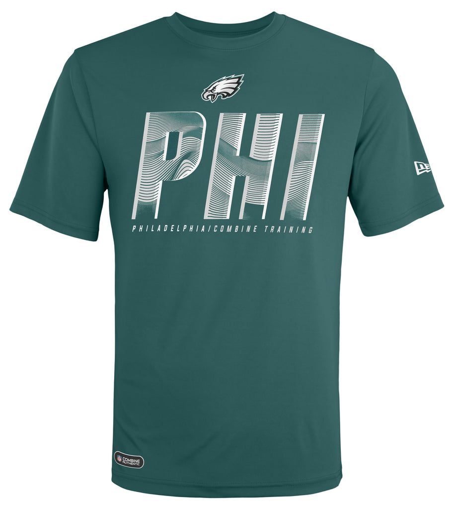 NFL Team Apparel Boys' Philadelphia Eagles Abbreviated Grey T-Shirt