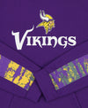 Zubaz NFL Men's Minnesota Vikings  Hoodie w/ Oxide Sleeves