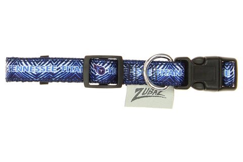 Zubaz X Pets First NFL Tennessee Titans Team Adjustable Dog Collar