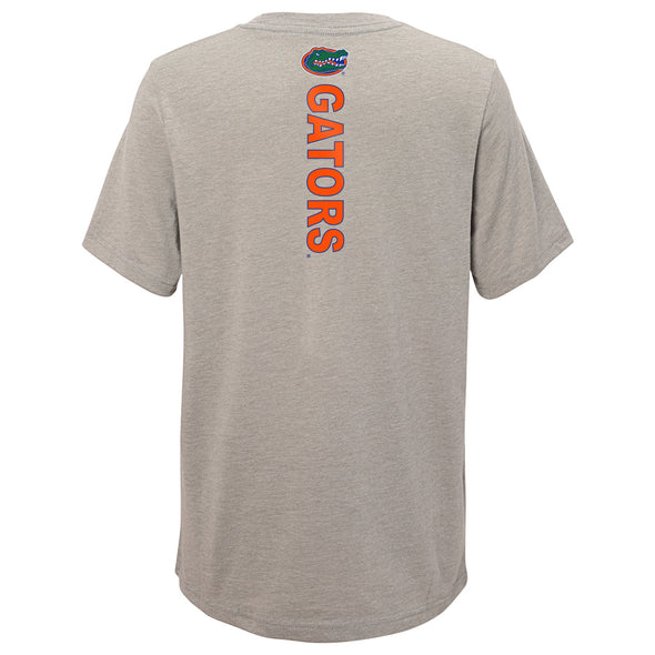 Outerstuff Florida Gators NCAA Boy's Youth (8-20) Goal Line Stand 3 in 1 Combo Tee, Royal/Grey