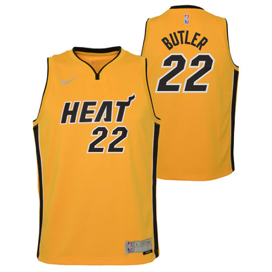 Nike NBA Boys Youth (8-20) Jimmy Butler Miami Heat Earned Edition Jersey, Gold