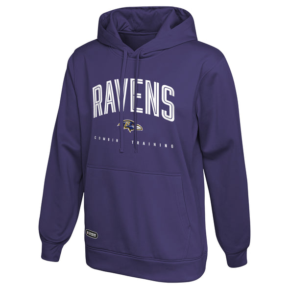 Outerstuff NFL Men's Baltimore Ravens Up Field Performance Fleece Hoodie