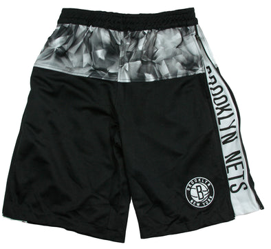 Zipway NBA Youth Brooklyn Nets Brilliant Basketball Shorts - Black / Grey