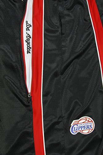 Zipway NBA Men's Big & Tall Los Angeles Clippers Mesh Striped Shorts, Black