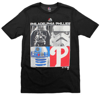 MLB Youth Philadelphia Phillies Star Wars Main Character T-Shirt, Black