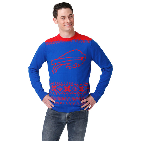 FOCO NFL Men's Buffalo Bills Packers 2021 Ugly Sweater