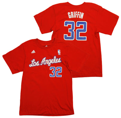 Adidas NBA Basketball Youth Los Angeles Clippers Blake Griffin #32 T-shirt - Red