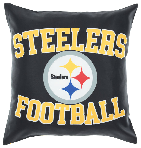 FOCO NFL Pittsburgh Steelers 2 Pack Couch Throw Pillow Covers, 18 x 18