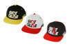 Flat Fitty Shot Caller Snapback Cap Hat - White Black and Yellow