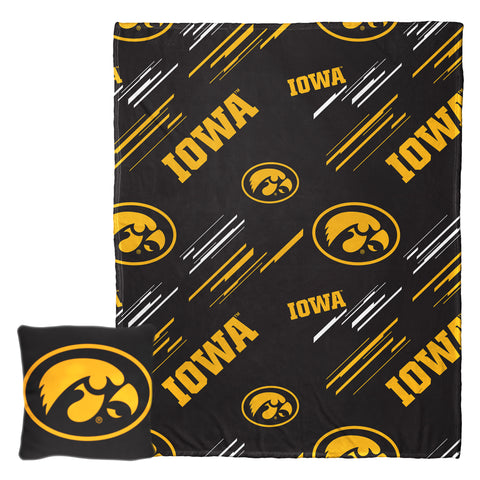 Northwest NCAA Iowa Hawkeyes Pillow & Silk Touch Throw Blanket Set