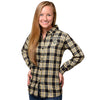 Forever Collectibles NFL Women's New Orleans Saints Check Flannel Shirt