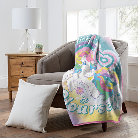Northwest Hasbro My Little Pony Silk Touch Sherpa Throw Blanket, 50"x60"