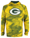 Zubaz NFL Green Bay Packers Men's Static Body Lightweight  French Terry Hoodie