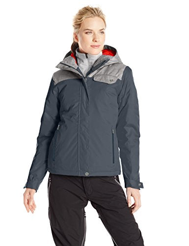 Spyder Women's Sojourn Jacket, Depth/Graystone Crosshatch