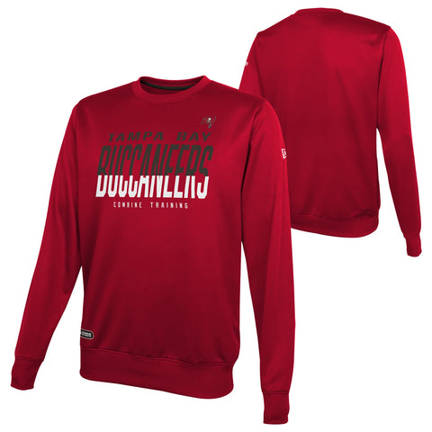 New Era Tampa Bay Buccaneers NFL Men's Pro Style Long Sleeve Shirt, Red